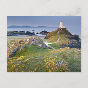 Twr Mawr Lighthouse op Llanddwyn Island Briefkaart