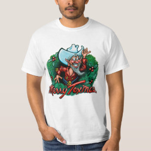 TX Hill Country Cartoon Map T-shirt
