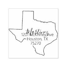 TX | Stempel van het Adres State of Texas Return