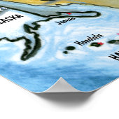 TX USA Map Poster (Hoek)