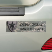 txsg-patch left, SERVE TEXAS, TEXAS STATE GUARD Bumpersticker (Op auto)