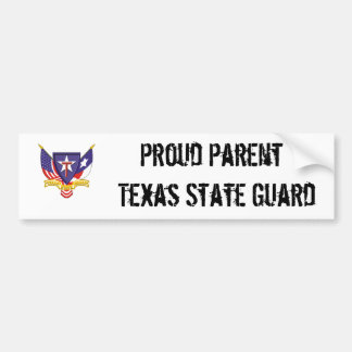 txsg trotse " texas " - staatsgarde bumpersticker