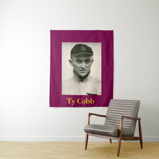 Ty Cobb Wall Art Tapestery Wandkleed (In situ)