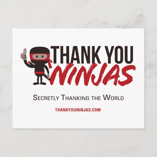 TY Ninjas Briefkaarten (Voorkant)