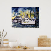 tybee_eiland_boot poster (Keuken)