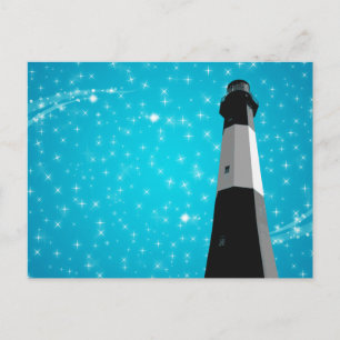 tybee Island - briefkaart voor lichte stations