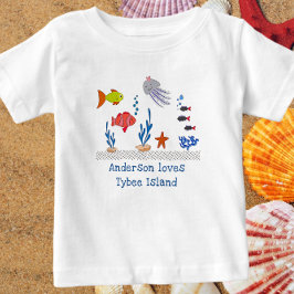 Tybee Island GA Fun Ocean Fish with Child's Name
