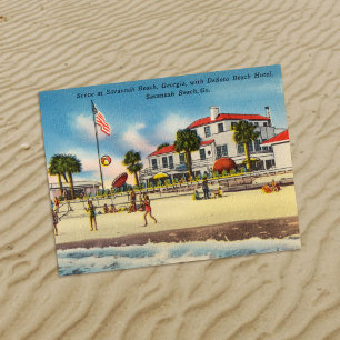 Tybee Island GA Historisch hotel DeSoto Beach Briefkaart