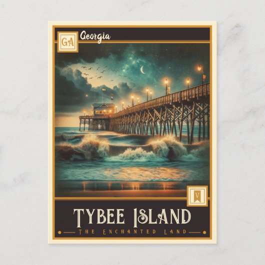 Tybee Island, Georgia |  Briefkaart (Voorkant)