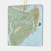 Tybee Island Georgia Keramisch Ornament (Links)