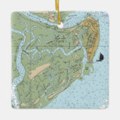 Tybee Island Georgia Keramisch Ornament (Voorkant)