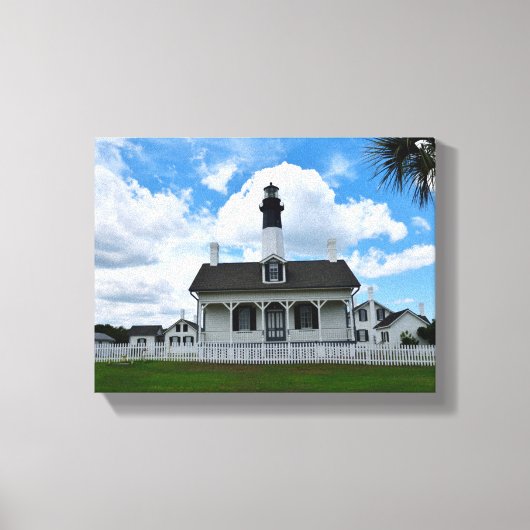 Tybee Island, Georgia Lighthouse Canvas Print (Voorkant)