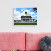 Tybee Island, Georgia Lighthouse Canvas Print (Insitu (Woonkamer))