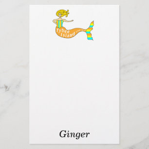 Tybee Island, Georgia Mermaid Briefpapier