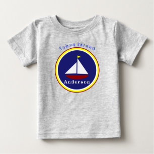Tybee Island Georgia Schattig Zeilboot met Naam