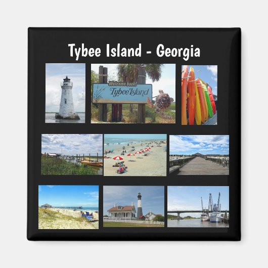 Tybee Island, Géorgie Magnet (Devant)