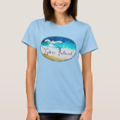 Tybee Island Géorgie Soaring Seagull Beach T-Shirt (Devant)
