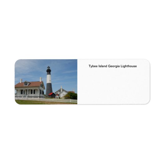 Tybee Island Lighthouse Etiket (Voorkant)