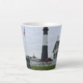 Tybee Island Lighthouse Latte Mok (Voorkant)