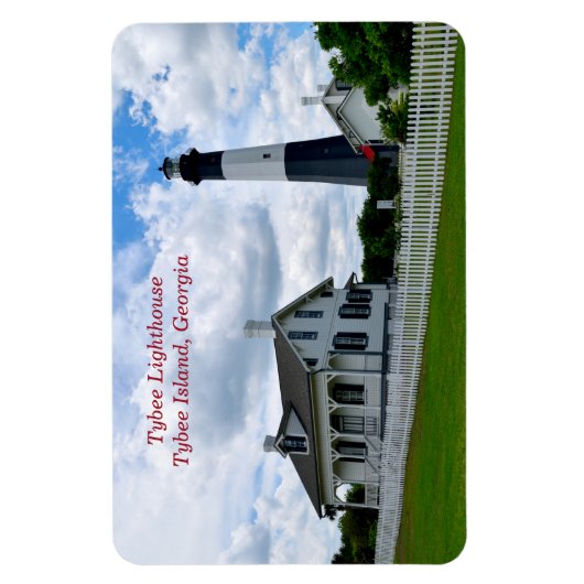 Tybee Island Lighthouse Magneet (Verticaal)
