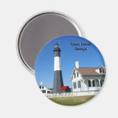 Tybee Island Lighthouse Magneet (Voorkant / Achterkant)