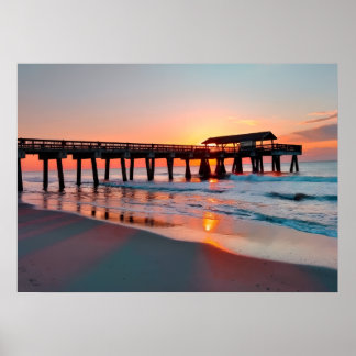 Tybee Island Sunrise Poster