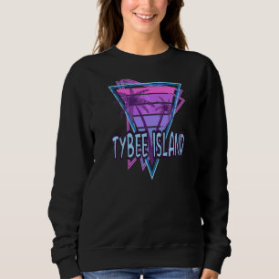 Tybee Island Vacation Vaporwave Aesthetics Trui