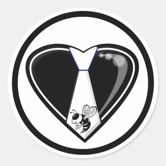 TYBEE LOVE RONDE STICKER (Voorkant)