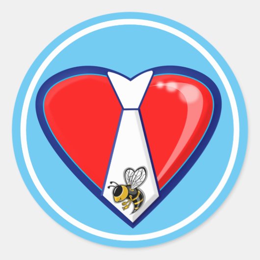 TYBEE LOVE RONDE STICKER (Voorkant)