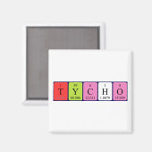 Tycho periodieke table name magnet magneet (Voorkant / Achterkant)