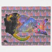 Tycho Space in Cat Fleece Blanket (Voorkant (Horizontaal))