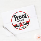 Tydol Flying Gasoline  teken Vierkante Sticker (Envelop)