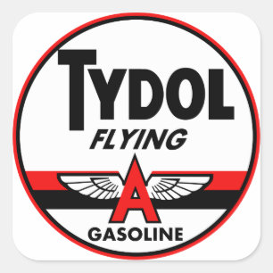 Tydol Flying Gasoline teken Vierkante Sticker