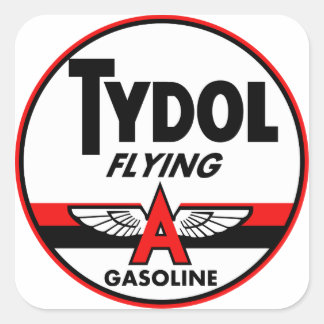 Tydol Flying Gasoline  teken Vierkante Sticker