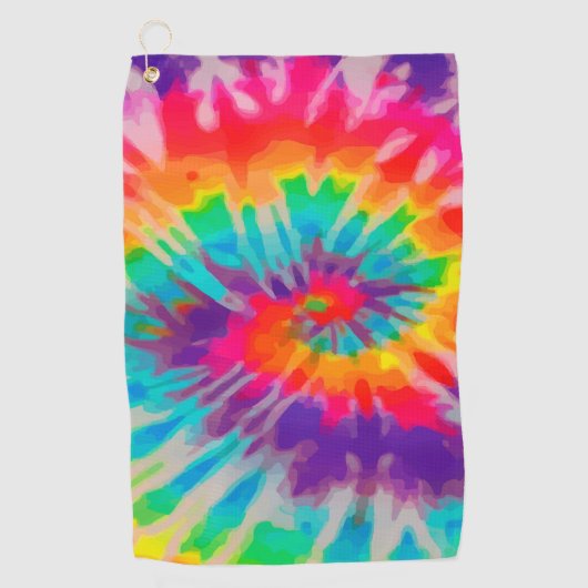 Tye-Dye-3 Golf Towel Golfhanddoek (Voorkant)