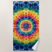 Tye-Dye-4 strandlaken (Voorkant)