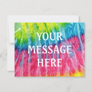 Tye dye achtergrond - Pas je eigen aan Kaart