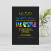 TYE DYE Bar Mitzvah Invitation (Debout devant)