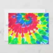 TYE DYE Bar Mitzvah Invitation Reply Kaart (Achterkant)