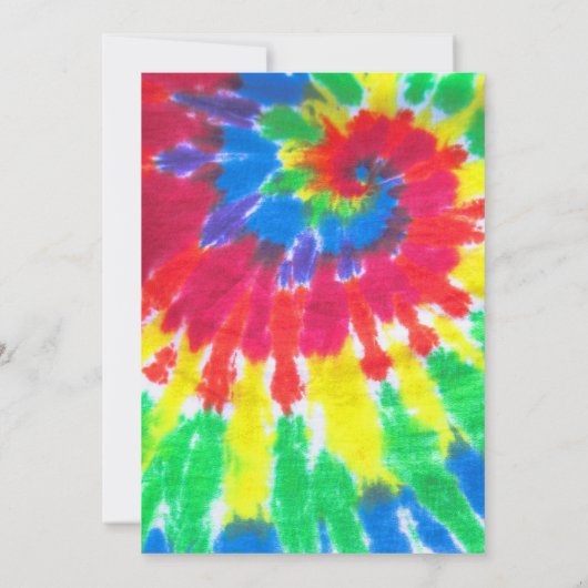 TYE DYE Bat mitzvah Invitation (Dos)