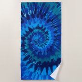 Tye-Dye-Blue Beach Towel Strandlaken (Voorkant)