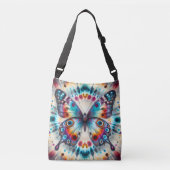 tye dye butterfly crossbody tas (Voorkant)