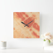 Tye Dye Composition #10 van Michael Moffa Vierkante Klok (Huis)