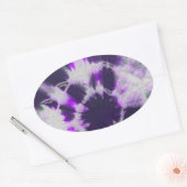 Tye Dye Composition #1 door Michael Moffa Ovale Sticker (Envelop)