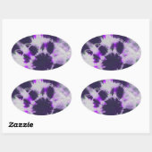 Tye Dye Composition #1 door Michael Moffa Ovale Sticker (Vel)