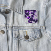 Tye Dye Composition #1 door Michael Moffa Vierkante Button 5,1 Cm (In situ)