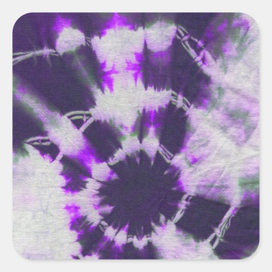 Tye Dye Composition #1 door Michael Moffa Vierkante Sticker (Voorkant)
