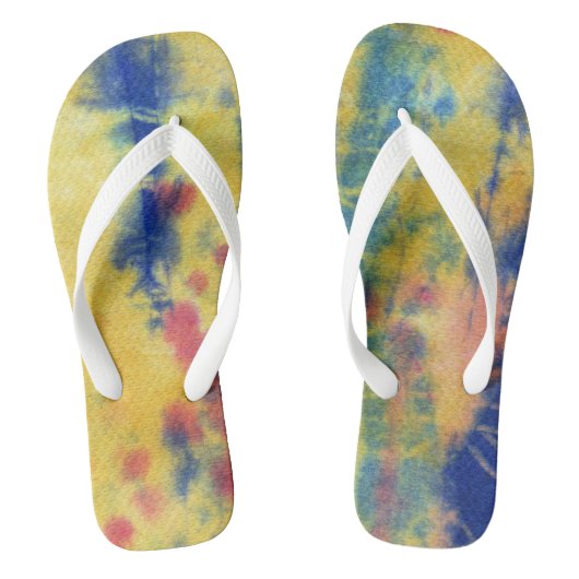 Tye Dye Composition #5 door Michael Moffa Teenslippers (Voetbed)