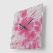 Tye Dye Composition #6 door Michael Moffa Vierkante Klok (Hoek)