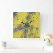 Tye Dye Composition #8 van Michael Moffa Vierkante Klok (Huis)